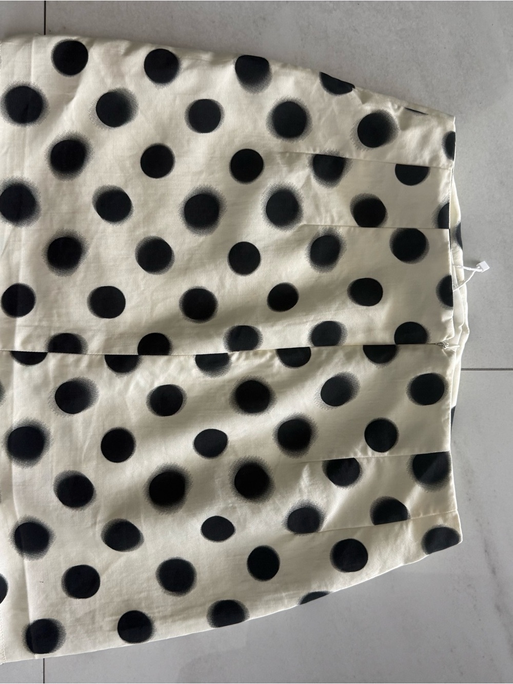 Mango Polka Dot Mini Skirt - Black and White - Picture 2 of 3